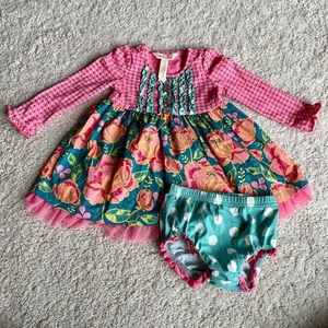 Matilda Jane dress with diaper cover